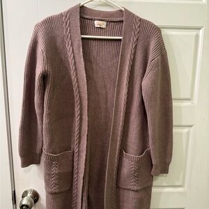 Paige Chunky Cozy Knit Open Front Cardigan Sweater Size Medium